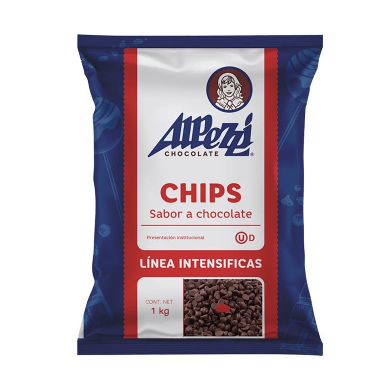 Chips Sabor a Chocolate Semiamargo Alpezzi 1 kg