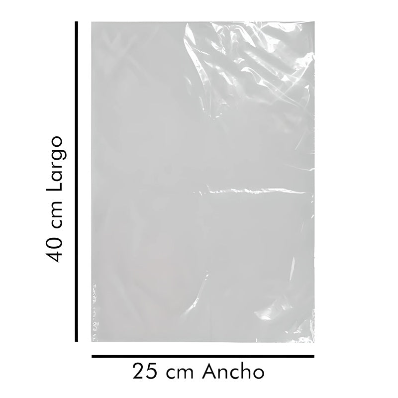 Bolsa Plana Natural 25x40 cm 1 kg – Empaque Resistente para Negocios
