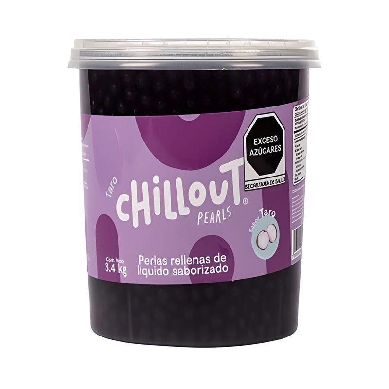 Bubble Tea Chillout - Perlas de Taro Rellenas de Líquido 3.4 kg - Para Bebidas y Postres