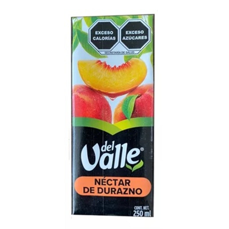 Néctar Durazno Del Valle - Pack x4 Tetra Pak 250ml - Bebida de Fruta Lista para Beber