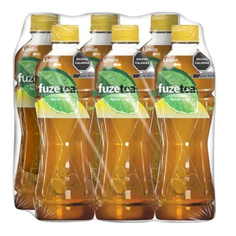 Fuze Tea Negro – Pack de 6 Botellas (600 ml c/u)