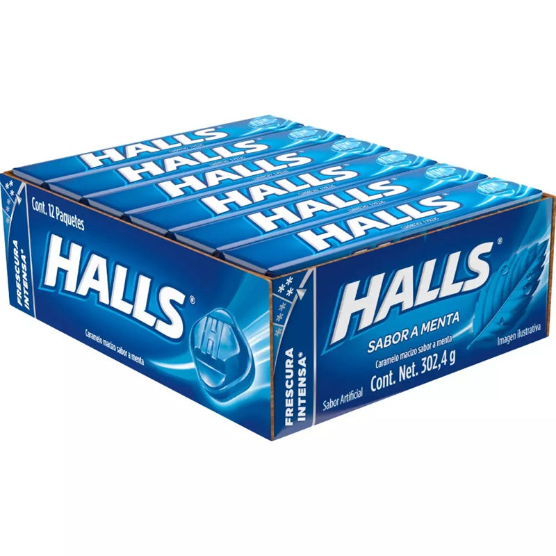 Halls Menta - Pastillas Refrescantes - 12 Unidades