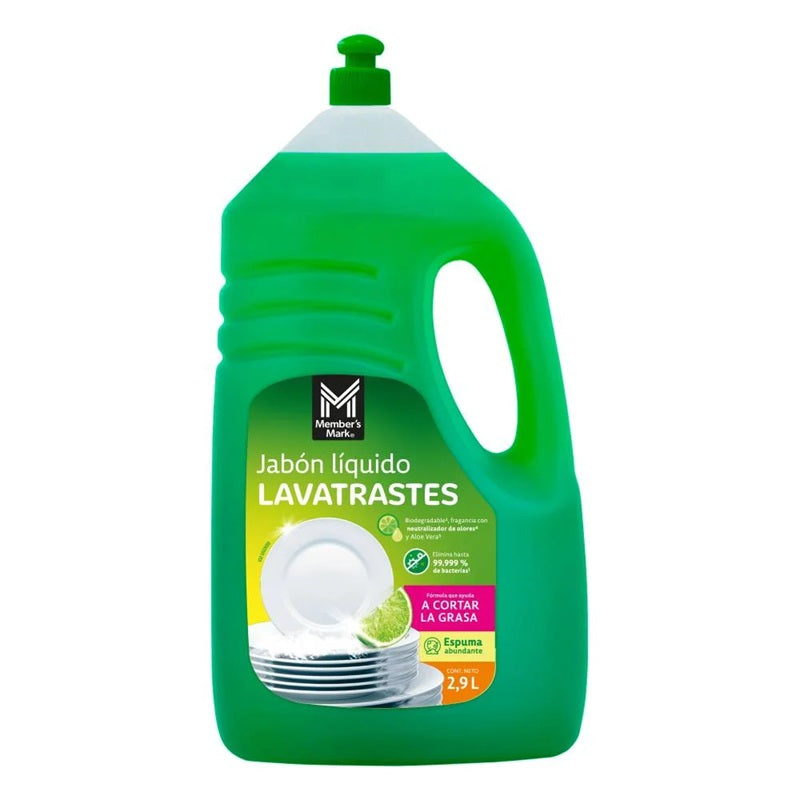 Member's Mark Jabón Líquido Lavatrastes 2.9 L | Detergente para Trastes