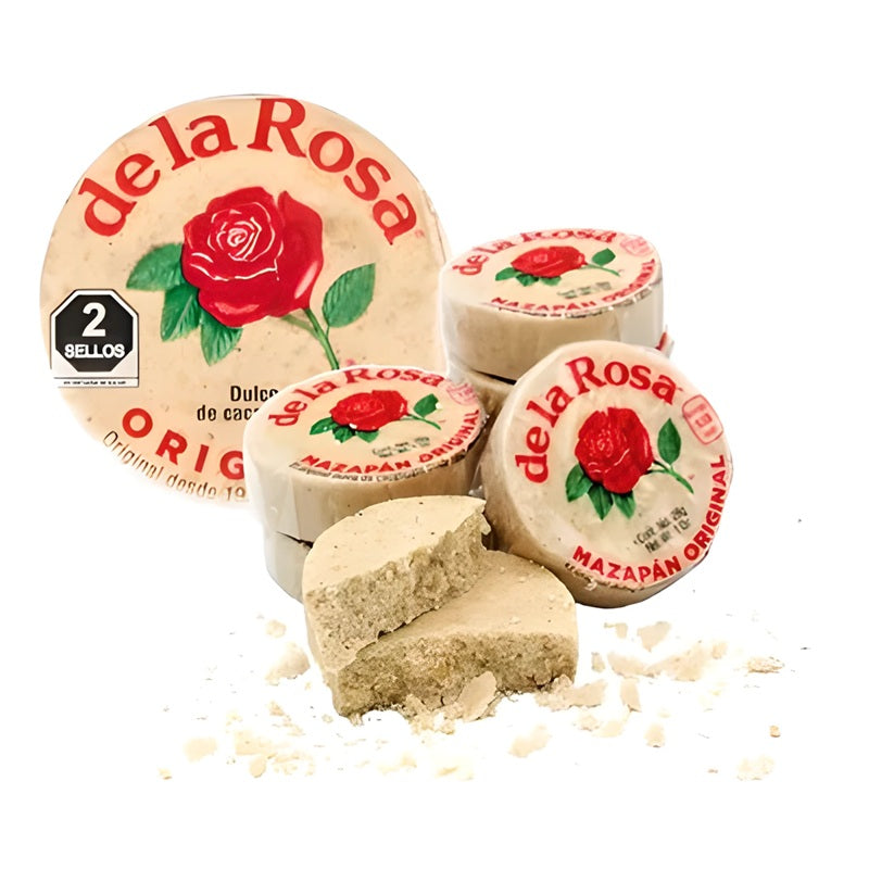 Mazapán de la Rosa Original Caja con 30 Piezas | Dulce Tradicional de Cacahuate