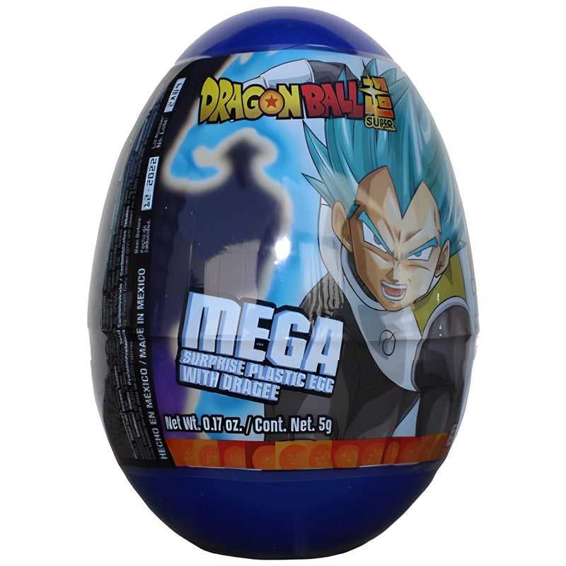 Mega Huevo Sorpresa Dragon Ball Jelly - 6 Piezas - Gomitas Frutales + Juguetes DBZ - Regalo Coleccionable