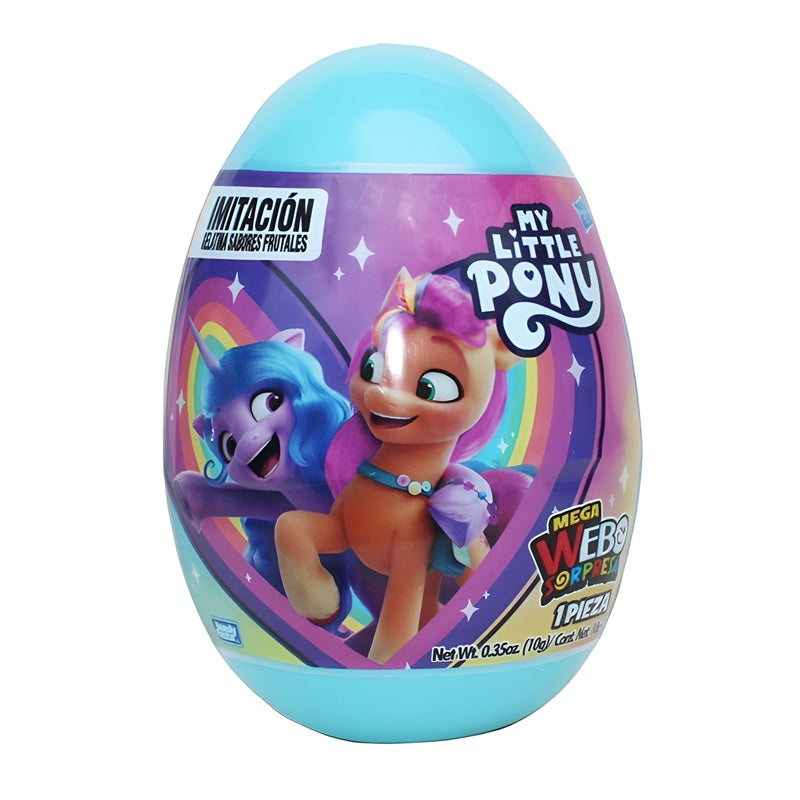 Mega Huevo Sorpresa My Little Pony Bondy Fiesta | 6 Piezas con Dulces y Juguete