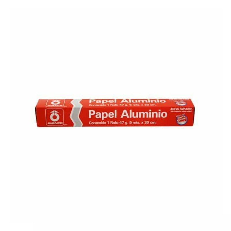 Papel Aluminio 5 Metros x 30 cm (47 gr) | Calidad Premium | Ideal para Cocina, Hornear y Conservar Alimentos | Rollo Profesional