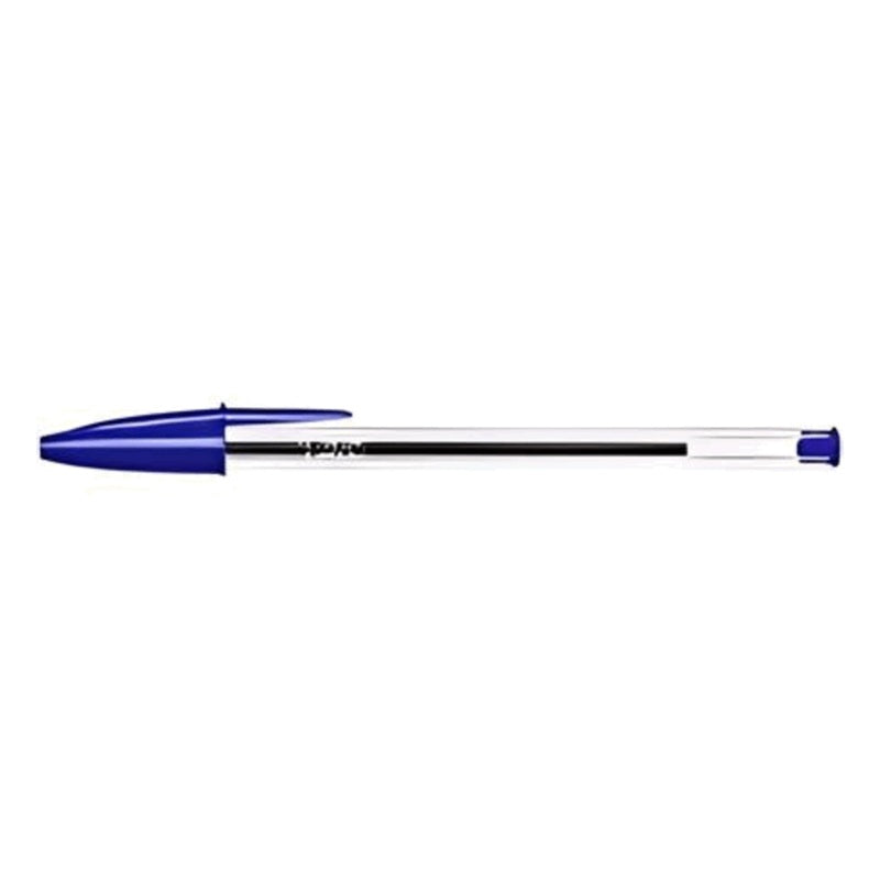 BIC Bolígrafos Cristal Azul | Punta Media 1.0 mm | Tinta Suave y Confiable | Ideal para Escuela, Oficina y Uso Diario