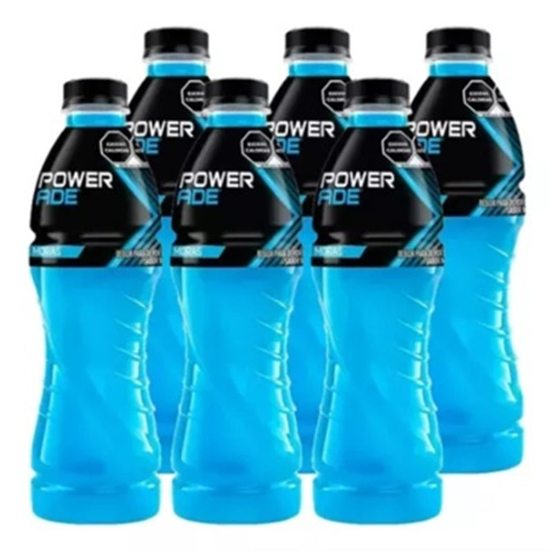 Powerade Moras – Pack de 6 Botellas (600 ml c/u)