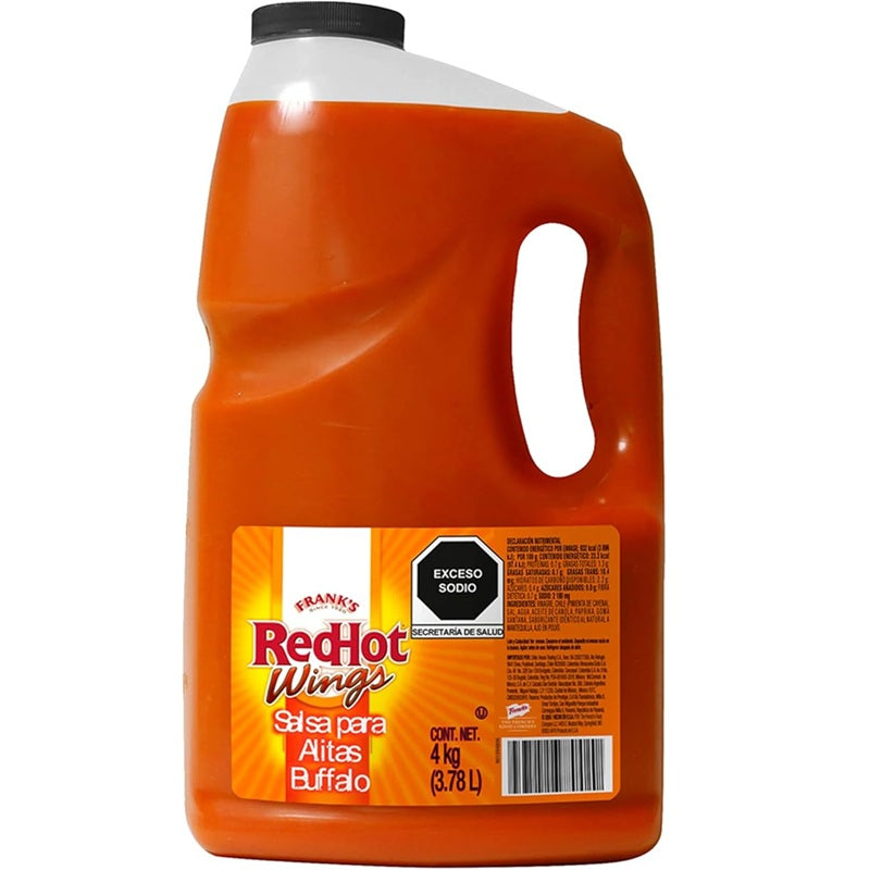 Frank's RedHot Wings Salsa para Alitas Buffalo 4 kg | Salsa Picante