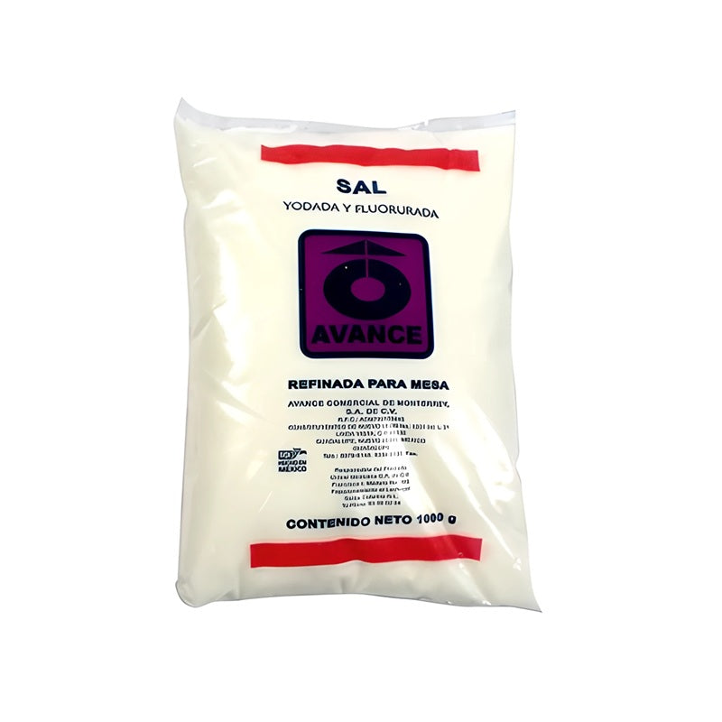 Sal de mesa yodada y fluorurada Avance 1 kg – ideal para uso diario en cocina
