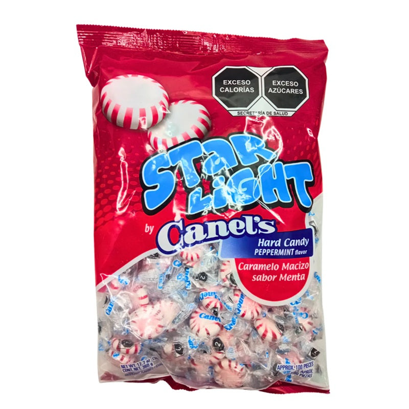 Caramelo Star Light Canel's - Macizo Sabor Menta | Pack de 100 Unidades | Refrescante y Delicioso