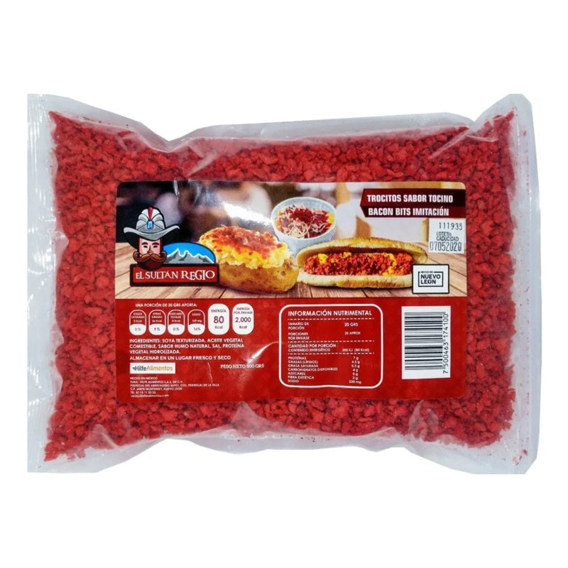 Trocitos Sabor Tocino 'El Sultán Regio' 500 g - Crujientes y Sabrosos | Bacon Bits para Cocina