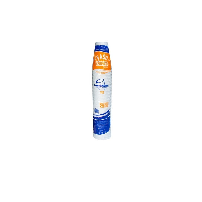Vaso Térmico 12 oz Convermex 25 pzas