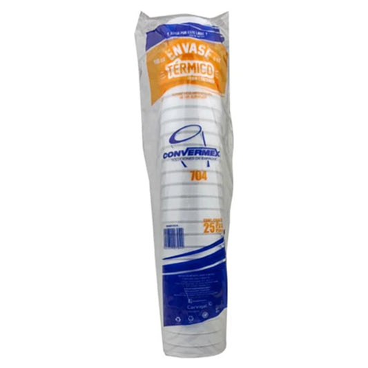 Envase Térmico 704 Convermex 25 pz
