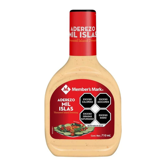 Aderezo Mil Islas Member's Mark 710 ml - Cremoso y Versátil | Ideal para Ensaladas y Hamburguesas