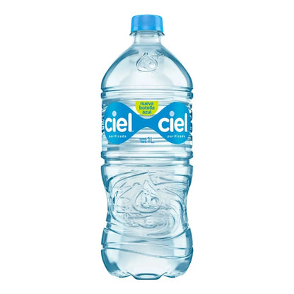 Agua Ciel Purificada - Pack x12 Botellas 1L - Agua Embotellada para Hogar u Oficina