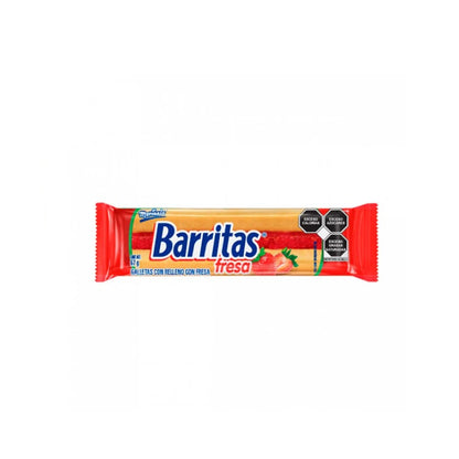 Barritas Marinela sabor fresa 75 g | Galleta rellena de fruta ideal para snack o lunch
