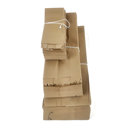Bolsa de Papel Kraft #1 (9x18.5 cm) | Ecológica para Empaque y Regalo