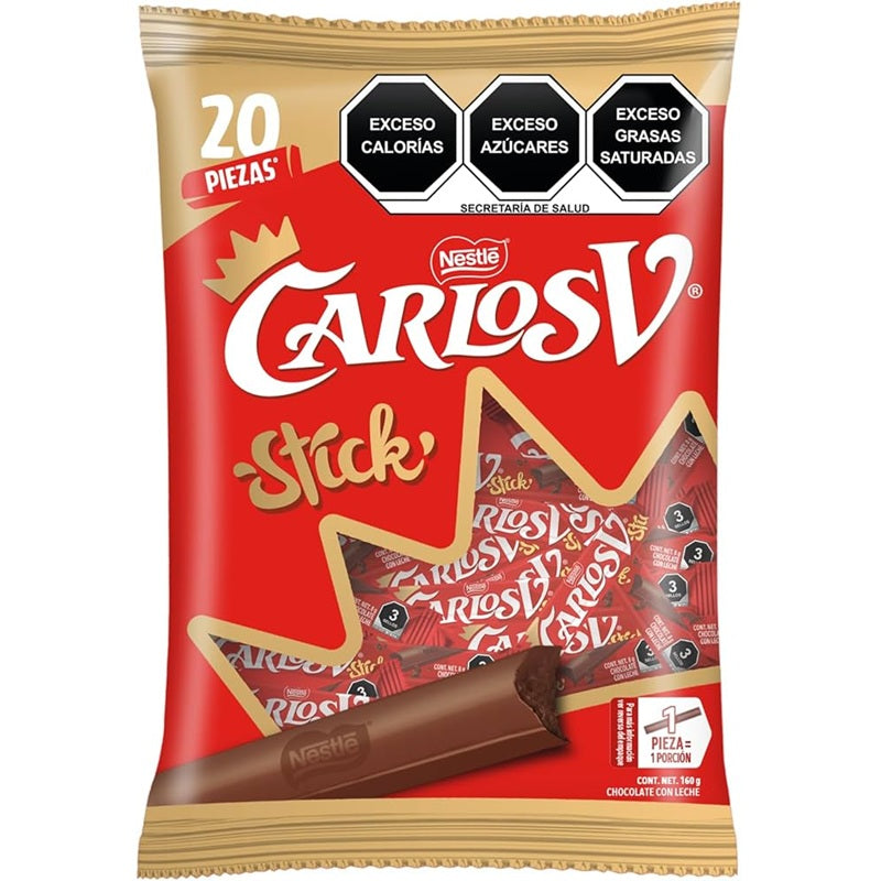 Carlos V Stick Nestle 20 pzas – Dudy's