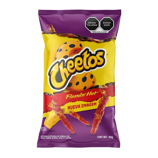 Cheetos Xtra Flamin' Hot 58g - Paquete x10 - Botana Picante Extremo - Snack Irresistible