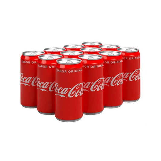 Coca-Cola Original - Lata 355ml x12 - Refresco de Cola Clásico - Pack Familiar