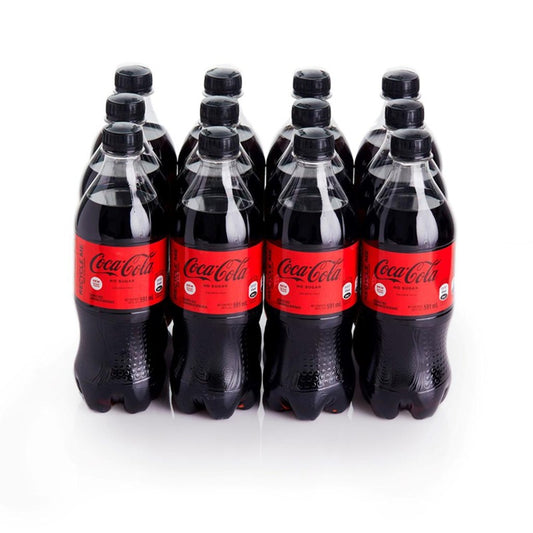 Coca-Cola Zero - Pack x12 Botellas 600ml - Refresco de Cola Sin Calorías