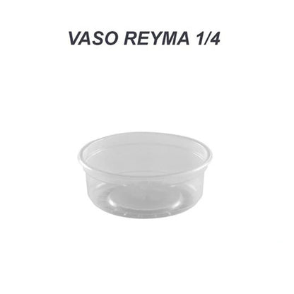 Contenedor Reyma Plástico 1/4L - Paquete x25 Piezas - Ideal para Alimentos
