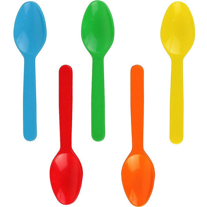 Cuchara Nevera de Plástico Monark (Paquete 500 pz) | Uso Alimenticio | Alta Resistencia | Ideal para Negocios de Comida y Eventos