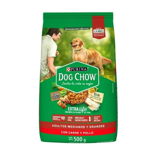Dog Chow Adulto 500g - Alimento Balanceado para Perros Adultos