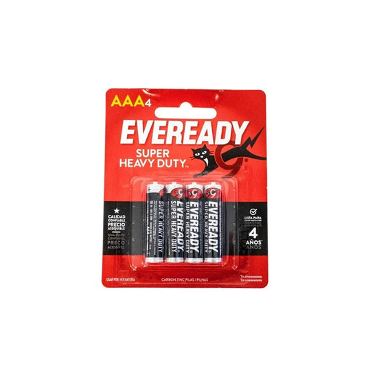 Pilas AAA Eveready Super Heavy Duty - Energía Confiable para Dispositivos Pequeños