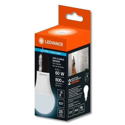 Foco LED 8.5W Luz Blanca LEDVANCE - Equivalente a 60W - Ahorro de Energía