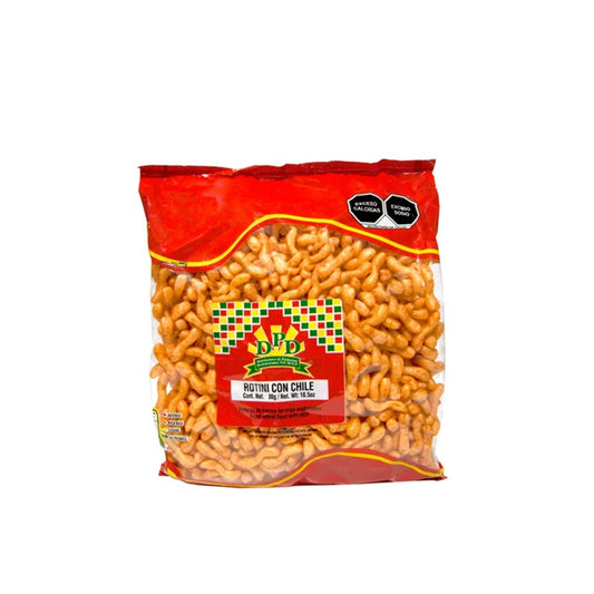 Frituras Rotini de Harina con Chile 600g | Botana Picante y Crujiente | Sabor Auténtico