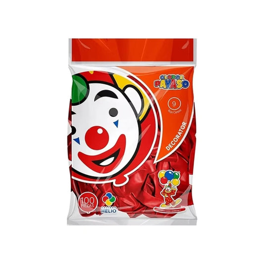 globos-payaso-rojo-cereza-9-50pz