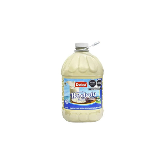 Horchata Delsol 5 L - Bebida Tradicional de Arroz Lista para Servir | Deliciosa y Refrescante