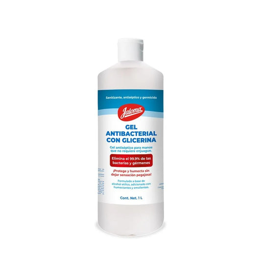 Jaloma Gel Antiséptico para Manos con Glicerina 1 L - Hidratante y Desinfectante | Dispensador Práctico