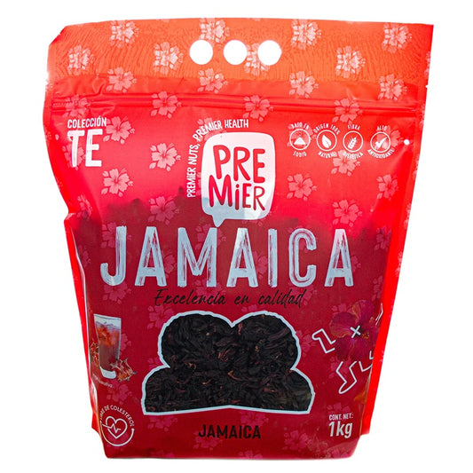 Flor de Jamaica Sudan Premier 1 kg - 100% Natural | Para Aguas Frescas, Tés e Infusiones