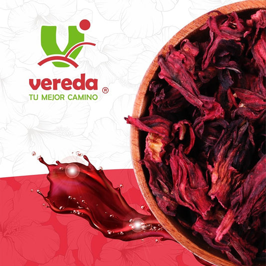 Flor de Jamaica Natural 1 kg - Vereda 'Tu Mejor Camino' - Para Aguas Frescas e Infusiones