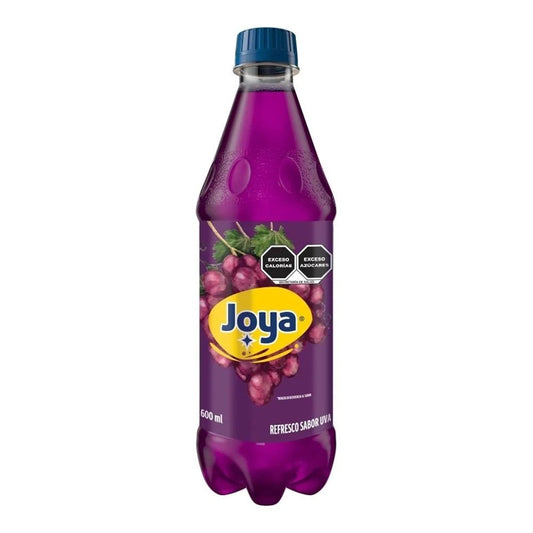Refresco Joya Sabor Uva - Pack x12 Botellas 600ml - Bebida Carbonatada Refrescante
