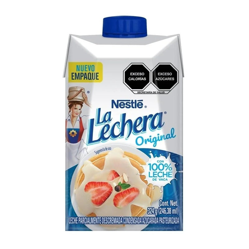 Leche condensada La Lechera Nestlé 324 g | Cremosa y lista para postres y repostería