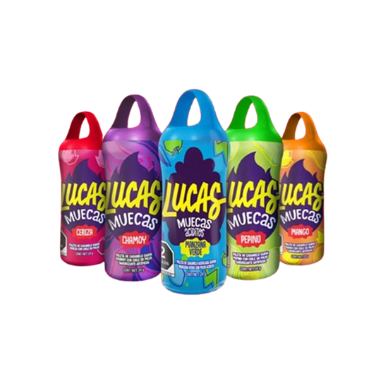 Lucas Muecas – Paletas Ácidas con Chile – 10 Piezas (24g c/u)