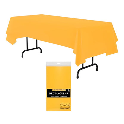 Mantel de Plástico Rectangular Amscan 137x274 cm - 100% Reciclable, Lavable y Reutilizable - Para Fiestas y Eventos