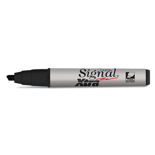 Marcador Permanente Signal Xtra Negro 6mm | Punta Gruesa y Tinta Duradera