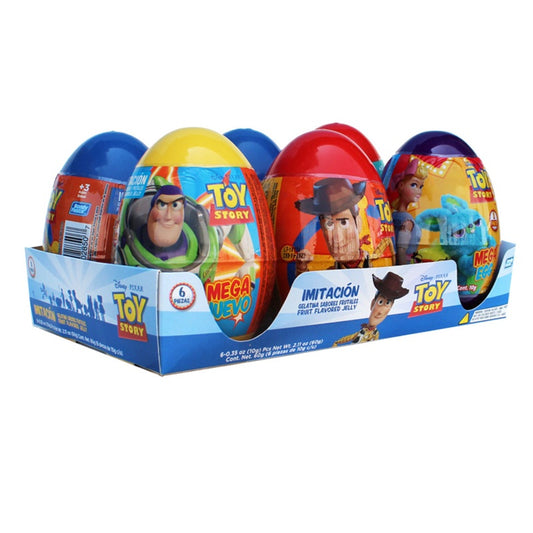 Mega Huevo Sorpresa Toy Story Jelly - 6 Piezas - Gomitas Frutales + Regalo para Niños 3+