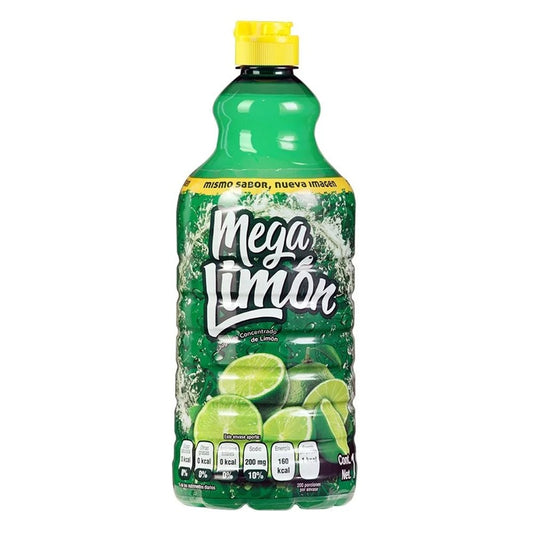 Mega Limón 1L - Jugo Concentrado con 20% de Limón Natural | Ideal para Snack y Cocinas