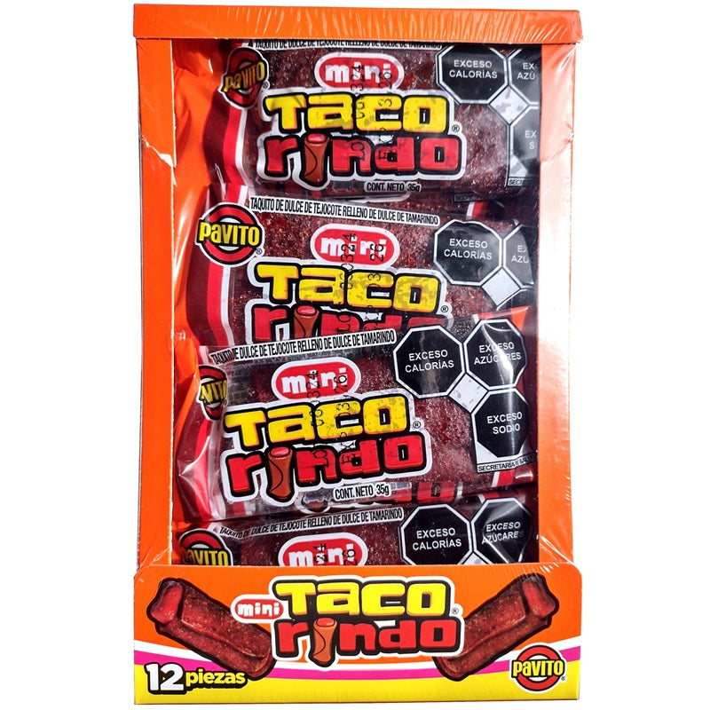Pavito Mini Tacorindo Dulce de Tamarindo 12 pzas 35 g | Dulces