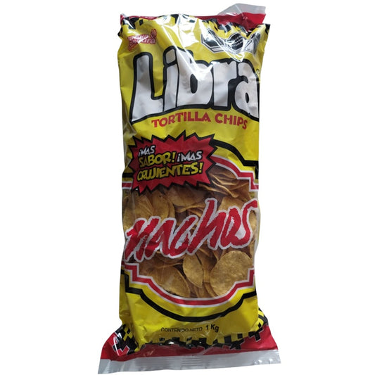 Nachos Libra 1 kg - Tortilla Chips de Harina de Maíz 100% Natural | Crujientes y Deliciosos