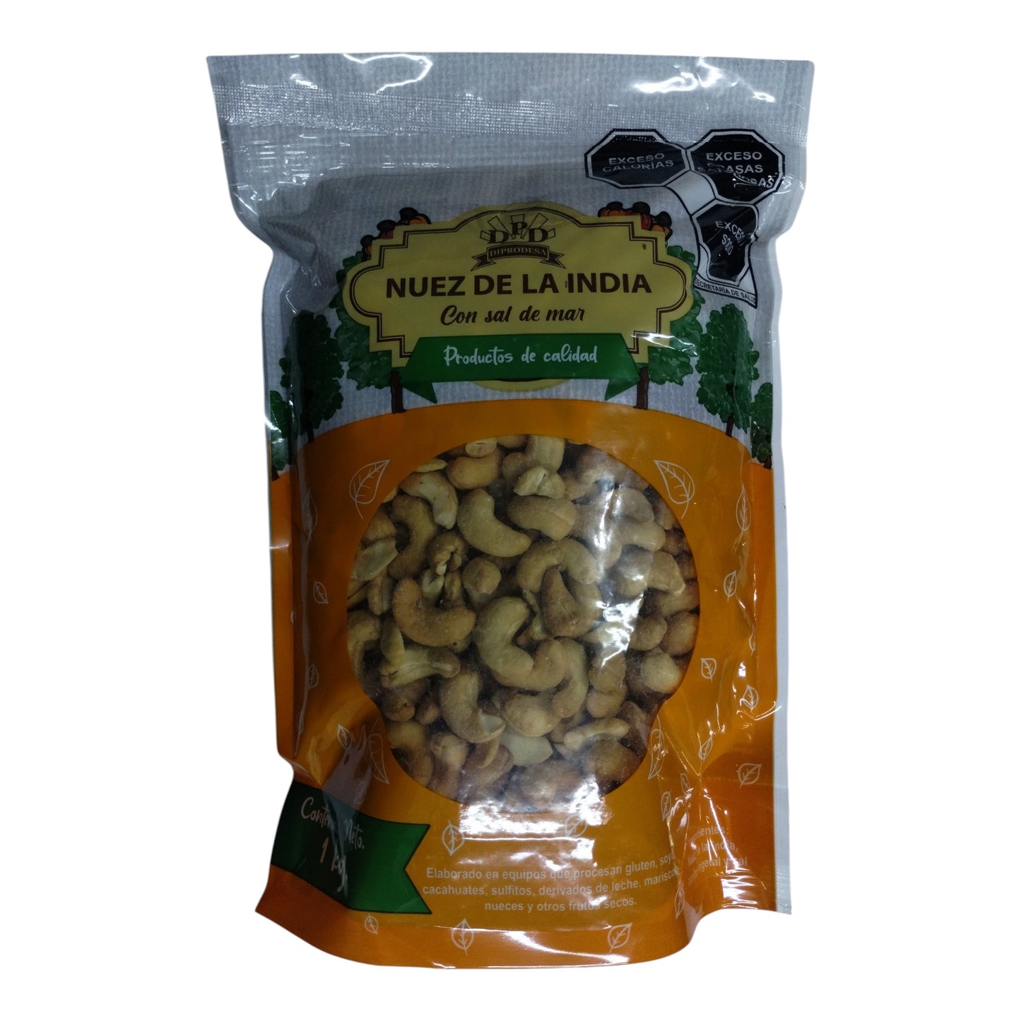 DPD Nuez de la India con Sal de Mar 1 kg | Nuez de la India tostada