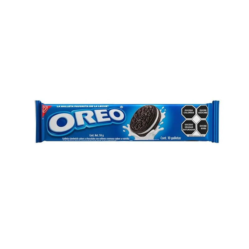 Galletas Oreo Nabisco - Caja x14 Unidades (114g c/u) - Relleno Cremoso de Vainilla
