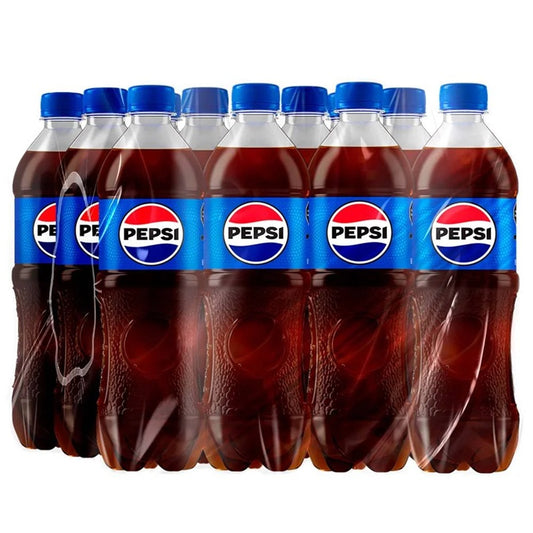 Refresco Pepsi 600 ml - Pack x12 - Bebida Carbonatada Ideal para Eventos y Reuniones